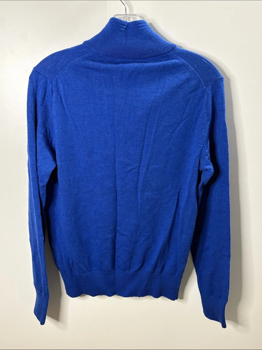 Banana Republic Men’s Zip-Neck Sweater in Royal Blue S
